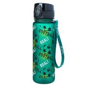 Baagl La Gourde en Tritan avec Paille et Passoire pour Enfant 500 ml, Sans PVC et BPA, Anti-Fuite (Football)
