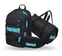 Baagl Lot de 3 sacs à dos d'école pour garçon (sac à dos skateboard, trousse à crayons, sac de sport), cartable à partir de la 3e artable primaire avec sangle de poitrine, cartable