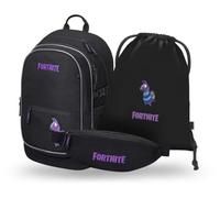 Baagl Lot de 3 sacs à dos d'écolier pour école primaire, école primaire, école primaire avec sangle de poitrine, cartable ergonomique, Fortnite Llama, Taille moyenne, Ensemble sac à dos d'écolier