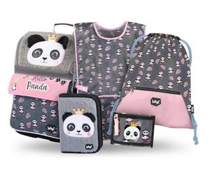 Baagl Lot de 5 cartables pour garçons et Filles (Sac d'école à Fermeture éclair pour la 1ère année, Trousse à Crayons, Sac de Sport, Tablier, Pochette de Cou), Cartable d'école, Sac à Dos Ergonomique