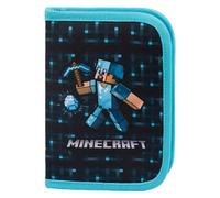 Baagl Minecraft Trousse à crayons pour adolescents et filles, Minecraft Blue Axe, Trousse à crayons