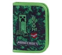 Baagl Minecraft Trousse d'école pour adolescents garçons et filles, Minecraft Boom, Compact, Coloré, ludique, moderne, pratique