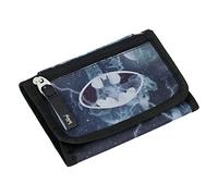 Baagl Pochette tour de cou pour enfant - Portefeuille pour garçon - Mini porte-monnaie, Batman Storm, Décontracté
