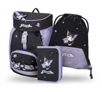 Baagl Sac à dos d'école pour garçon 1ère iry - 3 pièces - Sac à dos d'école primaire pour enfants - Cartable pour l'école, Kuromi Fortune Dream, Mittelgroße, Ultra léger