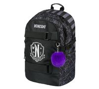 Baagl Sac à dos d'école pour garçons, filles, adolescents - Sac à dos skateboard - Sac à dos pour enfant avec compartiment pour ordinateur portable et sangle de poitrine pour l'école, l'école