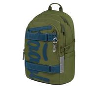 Baagl Sac à dos d'école pour garçons, filles, adolescents - Sac à dos skateboard - Sac à dos pour enfant avec compartiment pour ordinateur portable et sangle de poitrine pour l'école, l'école