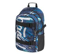 Baagl Sac à dos d'écolier pour garçons, filles, adolescents - Sac à dos pour skateboard - Sac à dos pour enfant avec compartiment pour ordinateur portable et sangle de poitrine pour l'école, le