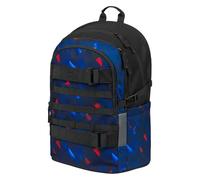 Baagl Sac à dos d'écolier pour garçons, filles, adolescents - Sac à dos pour skateboard - Sac à dos pour enfant avec compartiment pour ordinateur portable et sangle de poitrine pour l'école, le