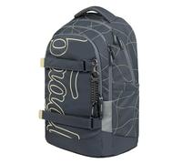 Baagl Sac à dos d'écolier pour garçons, filles, adolescents - Skate Max - Sac à dos pour skateboard - Avec compartiment pour ordinateur portable et sangle de poitrine - Pour l'école, le collège et