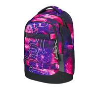 Baagl Sac à dos d'écolier pour garçons, filles, adolescents - Skate Max - Sac à dos pour skateboard - Avec compartiment pour ordinateur portable et sangle de poitrine - Pour l'école, le collège et