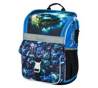 Baagl - Sac à Dos Ergonomique d'École Primaire pour Fille 1 Klasse - Avec Sangle de Poitrine, Voiture de Course, M