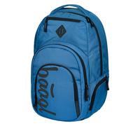 Baagl Grand sac à dos ergonomique avec compartiment isotherme pour femme, homme, adolescent, avec compartiment pour ordinateur portable, sac à dos pour étudiants, sac à dos pour l'école, 35 l, Bleu
