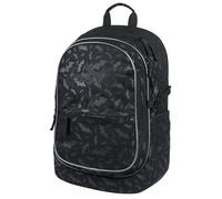 Baagl Sac à dos pour enfant, sac à dos d'écolier pour enfants, avec dos ergonomique, sangle de poitrine et éléments réfléchissants, Batman noir, 20 cm x 29 cm x 43 cm, Enfant