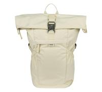 Baagl Sac à dos rolltop étanche avec compartiment pour ordinateur portable - Sac à dos ergonomique pour le travail, l'université, la ville et les loisirs - Sac à dos à roulettes moderne - 29 l, beige