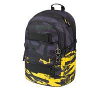 Baagl Sac à dos scolaire pour garçons, filles - Sacs d'école pour enfants avec dos ergonomique, sangle de poitrine et éléments réfléchissants (Skate Dune)