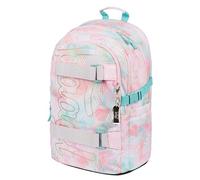 Baagl Sac à dos scolaire pour garçons, filles - Sacs d'école pour enfants avec dos ergonomique, sangle de poitrine et éléments réfléchissants (Skate Sunset)