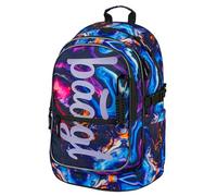 Baagl Sac à dos scolaire pour garçons - Sacs d'école pour enfants avec dos ergonomique, sangle de poitrine et éléments réfléchissants (Marble)