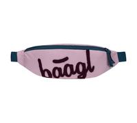 Baagl Sac banane pour enfants - Sac banane pour garçons, filles, adolescents - Sac à bandoulière élégant en matériau robuste avec fermeture éclair à double sens, rose, Einheitsgröße, Moderne