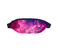 Baagl Sac banane pour enfants - Sac banane pour garçons, filles, adolescents - Sac à bandoulière élégant en matériau robuste avec fermeture éclair à double sens, Motif galaxie, 38 x 14 x 9 cm, Fashion