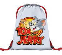 Baagl Sac de Gym Maternelle pour Garçons et Filles - Sac de Sport pour Enfants avec Compartiment à Chaussures - Tom & Jerry