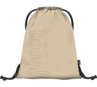 Baagl Sac de Gym pour garçon, Sac à Chaussures imperméable pour Enfant, école et Jardin d'enfants Sac de Sport à Cordon pour garçon, Sac à Dos à Cordon (Beige)
