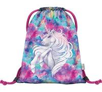 Baagl Sac de sport pour filles, sac à chaussures imperméable pour enfants, écoles et jardins d'enfants Sac de sport à cordon pour garçons, sac à dos à cordon (Unicorn)