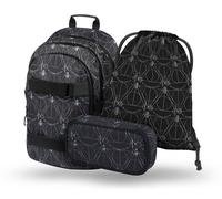 BAAGL Skate Harry Potter Deathly Hallows Set de sac à dos 3pcs : sac à dos, trousse à crayons, sac de sport