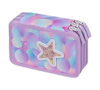 Baagl Trousse à crayons à 3 compartiments pour garçons et filles - Pour fournitures scolaires, candy, 20 x 13 x 9 cm, Coloré, ludique, moderne, pratique