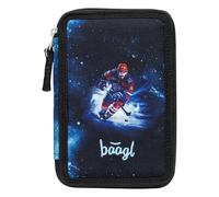 Baagl Trousse à crayons à 3 compartiments pour garçons et filles - Pour fournitures scolaires, Hockey sur glace, Coloré, ludique, moderne, pratique