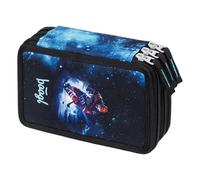 Baagl Trousse à crayons à 3 compartiments pour garçons et filles - Pour fournitures scolaires, Hockey sur glace, Coloré, ludique, moderne, pratique