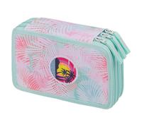 Baagl Trousse à Crayons à 3 Compartiments pour garçons et Filles - pour Fournitures Scolaires, Sunset, Coloré, ludique, Moderne, Pratique