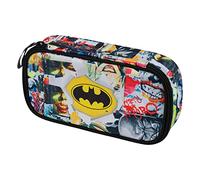 Baagl Trousse à crayons pour fille - Trousse pour papeterie - Trousse à crayons - Trousse pour garçon, Batman Comics, Trousse à crayons