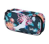 Baagl Trousse à crayons pour fille - Oiseaux, 2 compartiments, 1.3 litres, Polyester, 23 x 12 x 5 cm