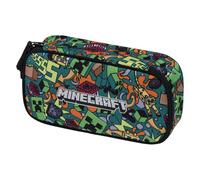 Baagl Trousse à crayons pour fille - Trousse pour papeterie - Trousse à crayons - Trousse pour garçon, Minecraft Chaos, Coloré, ludique, moderne, pratique