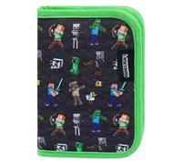 Baagl - Trousse Minecraft pour garçons et filles, trousse scolaire, étui à crayons pour adolescents, 20 x 9 x 7 cm