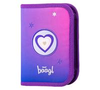 Baagl Trousse pour garçons et filles - Trousse d'écolier - Trousse à crayons - Trousse à crayons - Trousse d'école, cœur, Trousse à crayons
