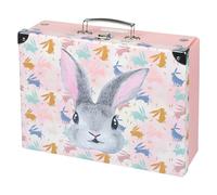 Baagl Valise Pliable pour Enfants, Lapin, 9L, 32,5 x 26 x 10,5 cm, Jouets et Fournitures Scolaires, Boucle, Carte Cartonnée, Pâques