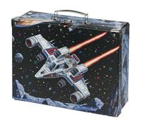 Baagl Valise pour enfants pour jouets et fournitures scolaires, mallette en carton, valise à jouets, valise de jeu, valise pliable pour enfant, valise pliante avec poignée en métal, Moderne