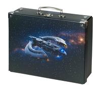 Baagl Valise pour enfants pour jouets et fournitures scolaires, mallette en carton, valise à jouets, valise de jeu, valise pliable pour enfant, valise pliante avec poignée en métal, 26 cm (Länge) x