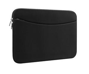 BAAGOAZ Housse pour MacBook 13-14 Pouces, Sacoche Pochette de Protection avec Poche Frontale Cachée, Compatible avec 13,3 13,6 14,2 MacBook Pro Air Pro M4 M3 M2 M1 2025 2024 2023 2022, Noir