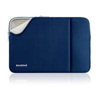BAAGOAZ Housse pour Ordinateur Portable 14 Pouces Pochette Sacoche de Protection, Compatible avec 14" PC Portable Chromebook Ultrabook Netbook Tablette, Bleu Marine