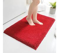 Baahrnom Tapis de Bain 50 x 80cm, Tapis de Bain Antidérapants Tapis de Douche en Microfibre Douce, Tapis de Salle de Bain Lavable à la Machine Absorbante d'eau