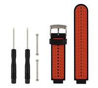 Baaletc Bracelet de Rechange en Silicone Souple pour Montre Intelligente Garmin Forerunner 235/235Lite/220/230/735XT/620/630 et Garmin Approach S20 S5 S6-230 Bands-Black/Orange