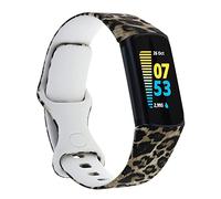 Baaletc Bracelets Compatibles avec Bracelet Fitbit Charge 5/ Fitbit Charge 6, Bracelets de Sport Souples Remplacement Ajustables et Respirants pour Charge 5/Charge 6