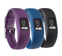 Baaletc Lot de 3 bracelets de rechange compatibles avec Garmin Vivofit 4, Garmin vivofit 4 - En silicone souple - Pour Garmin Vivofit 4, Large(6.7-8.1 inch wrist)