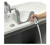 Baannaww Douchette Robinet Cuisine Extractible Tuyau Flexible Universel avec 2 Modes Jet Bouton Stop Eau Adaptateur Robinet pour Evier Salle de Bain Nettoyage Animaux