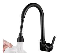 Baannaww Douchette Robinet Cuisine Extractible Tuyau Flexible Universel avec 2 Modes Jet Bouton Stop Eau Adaptateur Robinet pour Evier Salle de Bain Nettoyage Animaux