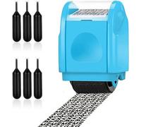 BAAQII 1 Tampon Rouleau Large pour Protection contre le Vol d'Identité avec 6 Recharges d'Encre, Ensemble Confidentiel de Blocage d'Informations, Défenseur de Données pour la Sécurité de la Vie Privée