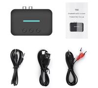 BAAQII Adaptateur récepteur audio USB Bluetooth 5.3 sans fil 3,5 mm AUX R/L RCA Support U-Disk Lecture pour haut-parleur de bureau Amp