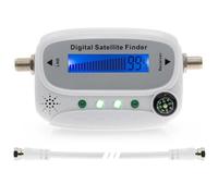 BAAQII LED Digital Satellite Finder SF08 Récepteur Satlink Récepteur de signal TV HD Décodeur satellite Satfinder avec boussole 4 LED Indicateur